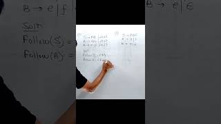Follow set in Compiler design|calculation of first() and follow () | Parser design