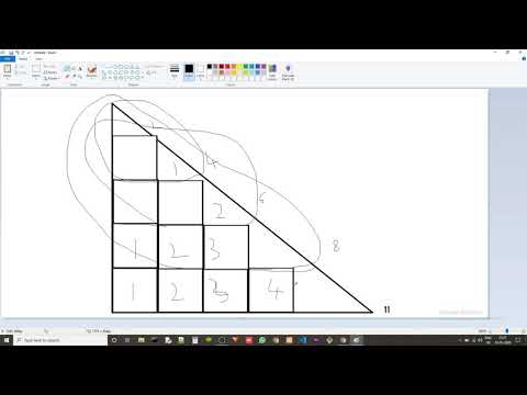 CodeChef - Beginner's problems in C++ : Fit Squares in Triangle(TRISQ)