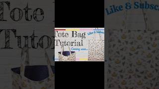 Learn to Sew a Tote Bag – Perfect for Beginners! (Tutorial Coming Soon) #diy #sewingtutorial