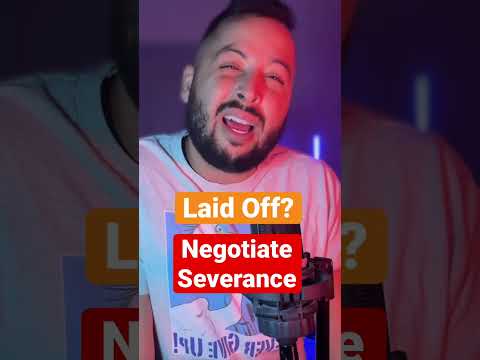NEGOTITATE SEVERANCE #layoffs #laidoff #techlayoffs #shorts