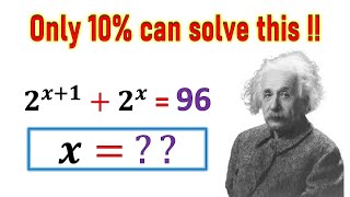 Tricky Exponential Equation Solved in Seconds ! Math Olympiad Question | Harvard University Question