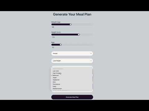 MealMate Personalized AI Meal Planning App |Built with .NET 8, C#, Blazor, TailwindCSS, and DaisyUI.