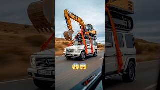 The vehicle is being towed by JCB  #automobile #glass