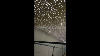LED Perforated Aluminum Ceiling Panel Installation | On-Site Project Showcase