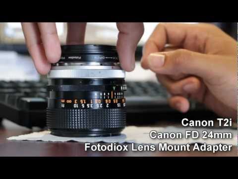 Canon FD 24mm 2.8 with Fotodiox adapter test video