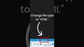 Generate HTML in VS Code #1