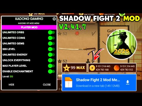 Shadow Fight 2 Mod Menu v2.41.7 New 2025 | Unlimited Money & Max Level