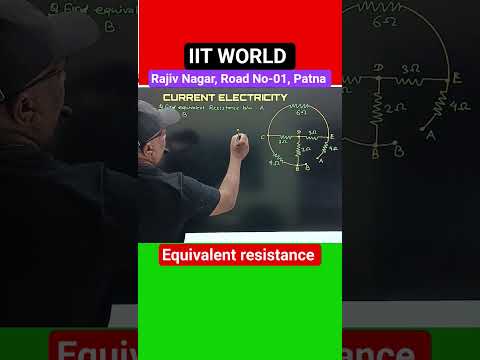 find equivalent resistance between a and b | #currentelectricity #resistance #potential #current