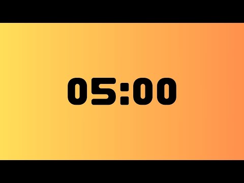 ⏳ 5-Minute Timer | Simple Countdown Beep & Alert Sound