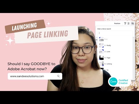 How to Page Link a PDF in Canva
