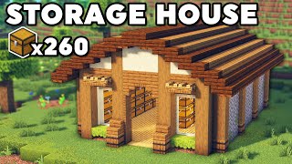 Minecraft Storage House Tutorial (Bedrock/Java)