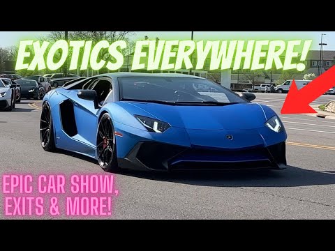 CRAZY EXOTIC CARS TAKE OVER!! Toybarn Cars and Coffee! | Revs, Peel outs, + much more!