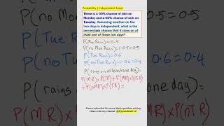 Probability | Independent Events #igcsemath #gcsemaths #competitionmath   #highschoolmath