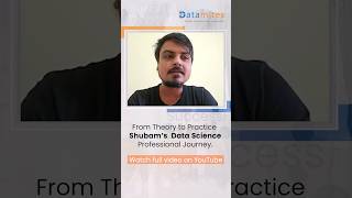Shubam’s Data Science career success story | #datascienceforfreshers