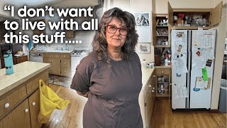 Confronting A Lifetime of Clutter 😳 💪 HELPING A RETIREE DECLUTTER HER KITCHEN ep. 01