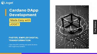 Joget DX Application Building Series - ​Cardano DApp Development Made Easy with Joget