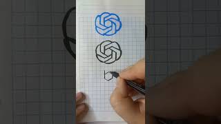 How to draw a chatGPT logo 🙃