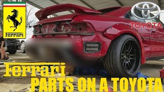 PUTTING FERRARI PARTS ON A TOYOTA!