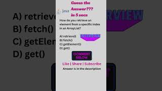 Java Interview Question | Java ArrayList #coding #javashorts
