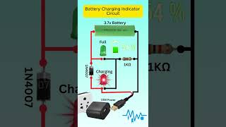 🔋 3.7V Battery Charger with Charging & Full Indicator🚨 #Shorts #charger #battery