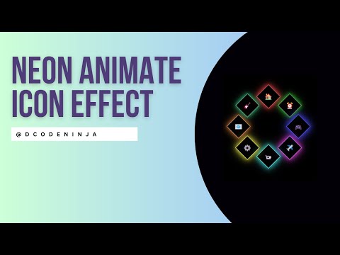 Design a  Neon Icons Animation with CSS! Step-by-Step Tutorial | @DCodeNinja #animation