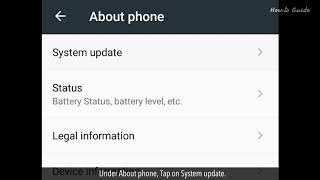 How To Update Android phone