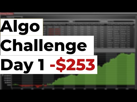 10k Algo Trading Futures Challenge Day 1 | Setting Expectations | NinjaTrader Automated Trading