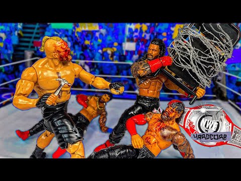 Roman Reigns vs Brock Lesnar - Action Figure Match for the Hardcore title
