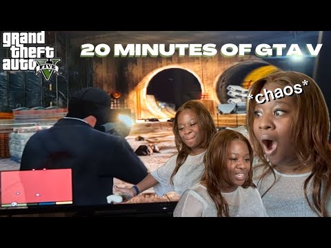 20 Minutes of GTA V Gameplay *CHAOTIC*😂| GTA V Gameplay| “The Big Score” Heist