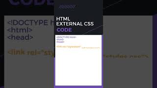 HTML Example || html css || external css ||LearnCoding Quick #shortvideo#html #css3