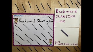 How to Draw a Backward Slanting Line | Pattern Writing for Preschoolers | Develop Skills for Writing