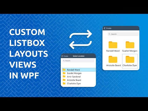 Custom Listbox Layout Views [WPF]