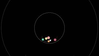 Procedural Zen #149: Turmoil to Unity | Active Moving Points ASMR #animation #asmr #bounce #clack