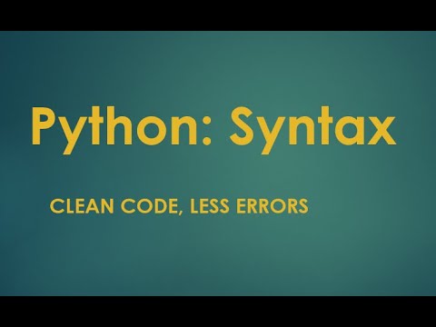 Python Syntax  basics