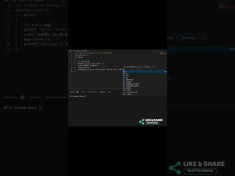 C Program On Average? #shortsvideo #shortvideo #shorts #short #cprogrammingtutorial #cprogramming