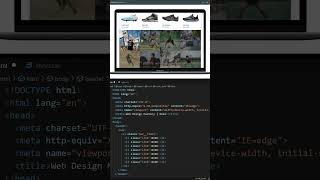 Design a Nike Shoes E-Commerce Website Using HTML and CSS #webdesignmastery #shorts