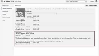 Setting User Preferences in Oracle Documents Cloud Service
