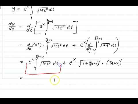 Derivative using second FDC when integral function involves two variables.