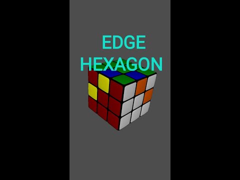 EDGE HEXAGON Pattern On Rubik's Cube #youtubeshorts