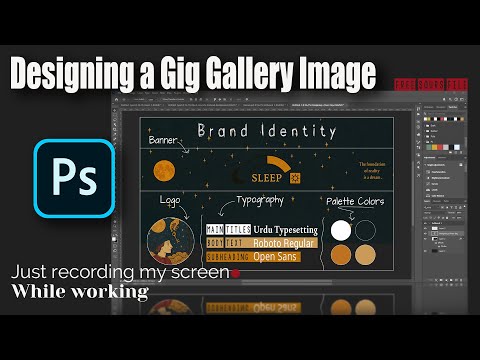 Designing a Fiverr Gig Gallery Image in Photoshop | Faceless Channel Branding