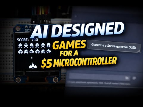 AI Designed Games for a $5 Microcontroller