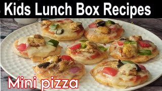 Mini pizza lunch box recipe |  pzza recipe by a food with | lunch box | #foodwithsa