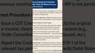 how to cancel e invoice after 24 hours, #einvoice #sritallytutorials #einvoicecancelation