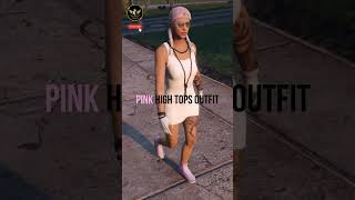 Cute Pink HIGH TOPS Outfit | GTA 5 Online #gta5 #gta5outfits #shorts
