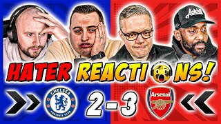 Arsenal's Rivals & Haters GUTTED 🤣 Reactions to Chelsea 2-3 Arsenal | Carabao Cup Semi Final Fan Rea