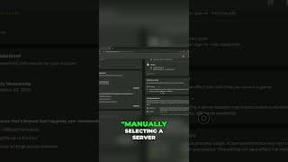 Server Location: Optimize Queuing & Gameplay Explained! #shorts