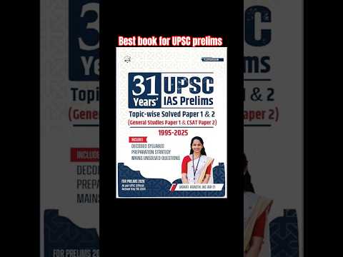Best book for UPSC prelims 2026 upsc prelims PYQ book #upscprelims #upscpyq #upscbook