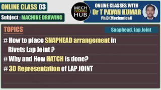 Online Class 03 | How to place Snaphead Arrangement? | Mech Tutorials Hub | Online Tutorials