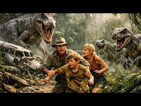Family vs Deadly Predators: Jungle Rescue Gone Wrong | Jurassic Park 3 Full Movie Review