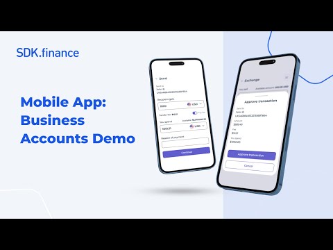 SDK.finance Mobile App: Business Accounts Demo